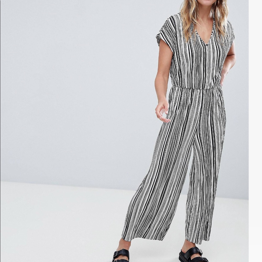 ASOS MONKI STRIPE JUMPSUIT